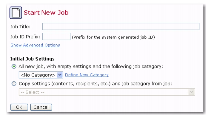 Using listserv maestro to define an email job
